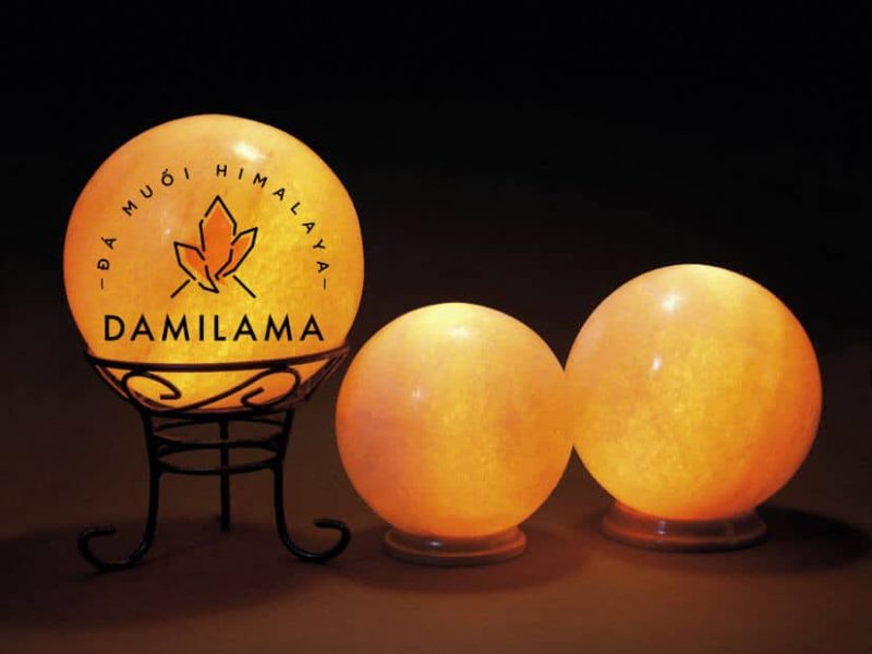 Đèn đá muối Himalaya ánh sáng ấm