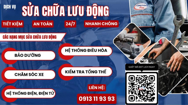 Dịch Vụ Sửa Chữa & Chăm Sóc Ô Tô Lưu Động Phường Phú Định 8 Các hạng mục sửa xe lưu động