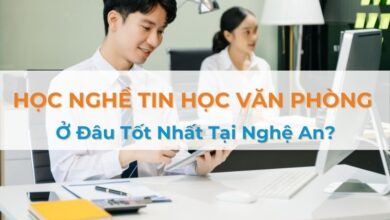 học nghề tin học văn phòng tại nghệ an