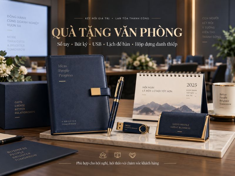 Dịch vụ quà tặng doanh nghiệp Phường Vĩnh Hội 10 giftset van phong